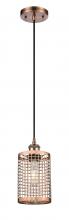 Innovations Lighting 516-1P-AC-M18-AC - Nestbrook - 1 Light - 5 inch - Antique Copper - Mini Pendant