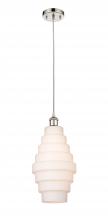 Innovations Lighting 516-1P-PN-G671-8 - Cascade - 1 Light - 8 inch - Polished Nickel - Cord hung - Mini Pendant