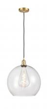 Innovations Lighting 516-1P-SG-G122-14 - Athens - 1 Light - 14 inch - Satin Gold - Cord hung - Pendant