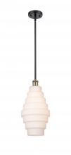 Innovations Lighting 516-1S-BAB-G671-8 - Cascade - 1 Light - 8 inch - Black Antique Brass - Mini Pendant