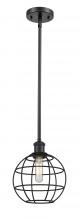 Innovations Lighting 516-1S-BK-CE-8-BK - Lake Placid - 1 Light - 8 inch - Matte Black - Mini Pendant