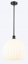 Innovations Lighting 516-1S-OB-G1217-14WV - White Venetian - 1 Light - 14 inch - Oil Rubbed Bronze - Pendant