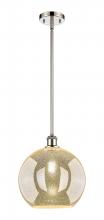 Innovations Lighting 516-1S-PN-G128-12 - Athens - 1 Light - 12 inch - Polished Nickel - Mini Pendant