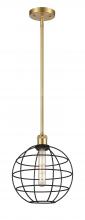 Innovations Lighting 516-1S-SG-CE-10-BK - Lake Placid - 1 Light - 10 inch - Satin Gold - Mini Pendant