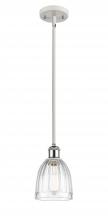 Innovations Lighting 516-1S-WPC-G442 - Brookfield - 1 Light - 6 inch - White Polished Chrome - Mini Pendant