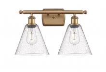 Innovations Lighting 516-2W-BB-GBC-84 - Berkshire - 2 Light - 18 inch - Brushed Brass - Bath Vanity Light