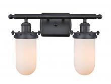 Innovations Lighting 516-2W-BK-232-W - Kingsbury - 2 Light - 14 inch - Matte Black - Bath Vanity Light