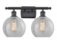 Innovations Lighting 516-2W-BK-G125 - Athens - 2 Light - 18 inch - Matte Black - Bath Vanity Light