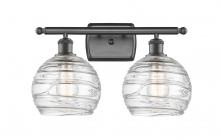 Innovations Lighting 516-2W-OB-G1213-8 - Athens Deco Swirl - 2 Light - 18 inch - Oil Rubbed Bronze - Bath Vanity Light