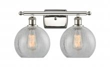 Innovations Lighting 516-2W-PN-G125-8 - Athens - 2 Light - 18 inch - Polished Nickel - Bath Vanity Light