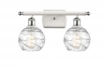 Innovations Lighting 516-2W-WPC-G1213-6 - Athens Deco Swirl - 2 Light - 16 inch - White Polished Chrome - Bath Vanity Light