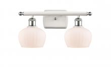 Innovations Lighting 516-2W-WPC-G91 - Fenton - 2 Light - 17 inch - White Polished Chrome - Bath Vanity Light