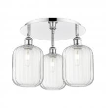 Innovations Lighting 516-3C-PC-G460-7CL - Preston Cylinder - 3 Light - 19 inch - Polished Chrome - Semi-Flush Mount