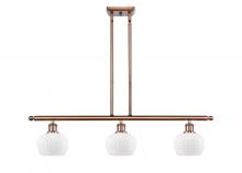 Innovations Lighting 516-3I-AC-G91 - Fenton - 3 Light - 36 inch - Antique Copper - Stem hung - Island Light