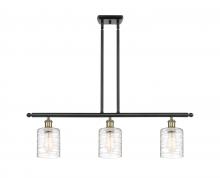 Innovations Lighting 516-3I-BAB-G1113 - Cobbleskill - 3 Light - 36 inch - Black Antique Brass - Stem hung - Island Light