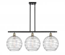 Innovations Lighting 516-3I-BAB-G1213-12 - Athens Deco Swirl - 3 Light - 39 inch - Black Antique Brass - Stem hung - Island Light