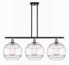 Innovations Lighting 516-3I-BAB-G556-12CL - Rochester - 3 Light - 39 inch - Black Antique Brass - Stem hung - Island Light