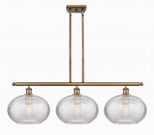 Innovations Lighting 516-3I-BB-G555-12CL - Ithaca - 3 Light - 39 inch - Brushed Brass - Stem hung - Island Light