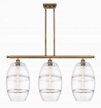 Innovations Lighting 516-3I-BB-G557-10CL - Vaz - 3 Light - 37 inch - Brushed Brass - Stem hung - Island Light