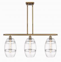 Innovations Lighting 516-3I-BB-G557-8CL - Vaz - 3 Light - 36 inch - Brushed Brass - Stem hung - Island Light