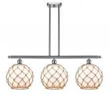 Innovations Lighting 516-3I-SN-G121-10RB - Farmhouse Rope - 3 Light - 37 inch - Brushed Satin Nickel - Cord hung - Island Light