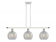Innovations Lighting 516-3I-WPC-G125-LED - Athens - 3 Light - 36 inch - White Polished Chrome - Cord hung - Island Light