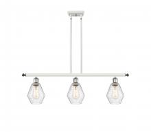 Innovations Lighting 516-3I-WPC-G654-6 - Cindyrella - 3 Light - 36 inch - White Polished Chrome - Stem hung - Island Light