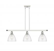Innovations Lighting 516-3I-WPC-GBD-754 - Bristol - 3 Light - 36 inch - White Polished Chrome - Stem hung - Island Light