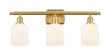 Innovations Lighting 516-3W-SG-G559-5GWH - Bridal Veil - 3 Light - 25 inch - Satin Gold - Bath Vanity Light