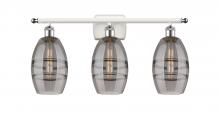 Innovations Lighting 516-3W-WPC-G557-6SM - Vaz - 3 Light - 26 inch - White Polished Chrome - Bath Vanity Light