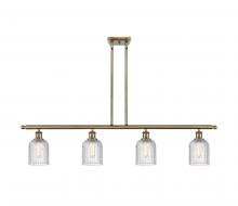 Innovations Lighting 516-4I-AB-G559-5CL - Bridal Veil - 4 Light - 48 inch - Antique Brass - Stem hung - Island Light