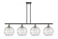 Innovations Lighting 516-4I-BAB-G1213-10 - Athens Deco Swirl - 4 Light - 48 inch - Black Antique Brass - Stem hung - Island Light