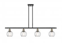 Innovations Lighting 516-4I-BAB-G1214-6 - Small Twisted Swirl 4 Light Island Light part of the Ballston Collection