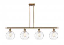 Innovations Lighting 516-4I-BB-G1215-8 - Athens Water Glass - 4 Light - 48 inch - Brushed Brass - Cord hung - Island Light