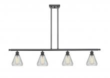 Innovations Lighting 516-4I-BK-G275 - Conesus - 4 Light - 48 inch - Matte Black - Stem hung - Island Light