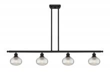 Innovations Lighting 516-4I-BK-G555-6CL - Ithaca - 4 Light - 48 inch - Matte Black - Stem hung - Island Light