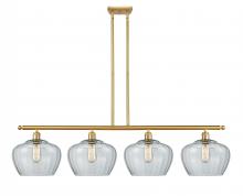 Innovations Lighting 516-4I-SG-G92-L - Fenton - 4 Light - 49 inch - Satin Gold - Cord hung - Island Light