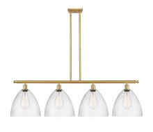 Innovations Lighting 516-4I-SG-GBD-124 - Bristol - 4 Light - 50 inch - Satin Gold - Stem hung - Island Light