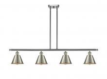 Innovations Lighting 516-4I-SN-M8 - Smithfield - 4 Light - 48 inch - Brushed Satin Nickel - Stem hung - Island Light