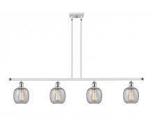 Innovations Lighting 516-4I-WPC-G104 - Belfast - 4 Light - 48 inch - White Polished Chrome - Stem hung - Island Light