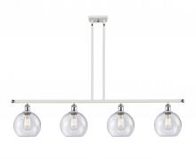 Innovations Lighting 516-4I-WPC-G124-LED - Athens - 4 Light - 48 inch - White Polished Chrome - Cord hung - Island Light