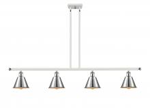 Innovations Lighting 516-4I-WPC-M8 - Smithfield - 4 Light - 48 inch - White Polished Chrome - Stem hung - Island Light