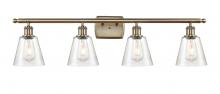 Innovations Lighting 516-4W-AB-G454 - Caton - 4 Light - 35 inch - Antique Brass - Bath Vanity Light