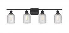 Innovations Lighting 516-4W-BK-G559-5CL - Bridal Veil - 4 Light - 35 inch - Matte Black - Bath Vanity Light