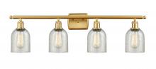 Innovations Lighting 516-4W-SG-G259 - Caledonia - 4 Light - 35 inch - Satin Gold - Bath Vanity Light