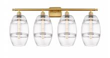 Innovations Lighting 516-4W-SG-G557-8CL - Vaz - 4 Light - 38 inch - Satin Gold - Bath Vanity Light