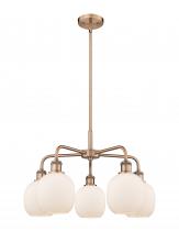 Innovations Lighting 516-5CR-AC-G101 - Belfast - 5 Light - 24 inch - Antique Copper - Chandelier