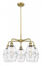 Innovations Lighting 516-5CR-BB-G557-6CL - Vaz - 5 Light - 24 inch - Brushed Brass - Chandelier