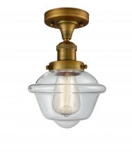 Innovations Lighting 517-1CH-BB-G532 - Oxford - 1 Light - 8 inch - Brushed Brass - Semi-Flush Mount