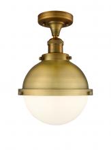 Innovations Lighting 517-1CH-BB-HFS-81-BB - Hampden - 1 Light - 9 inch - Brushed Brass - Semi-Flush Mount